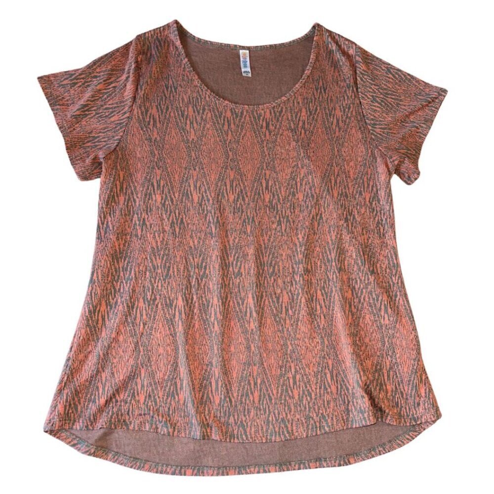 Lularoe 2xl Black Orange Women's Top